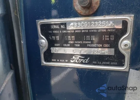 1953 Ford Customline из США, поврежденный, VIN B3CG-123251